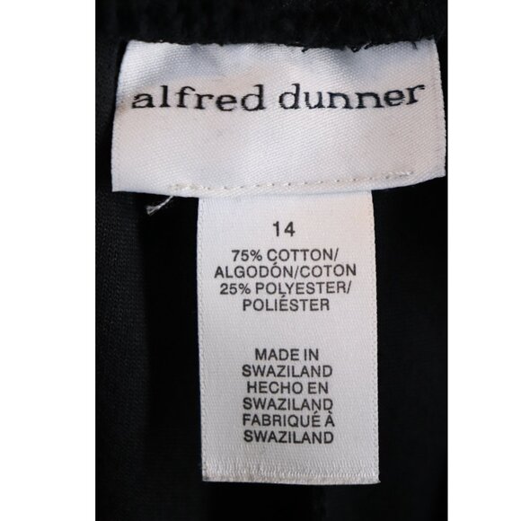 Alfred Dunner Luxe Be A Lady Black Pull On Pants With Pockets Tag Size 14 NWT - Picture 9 of 10